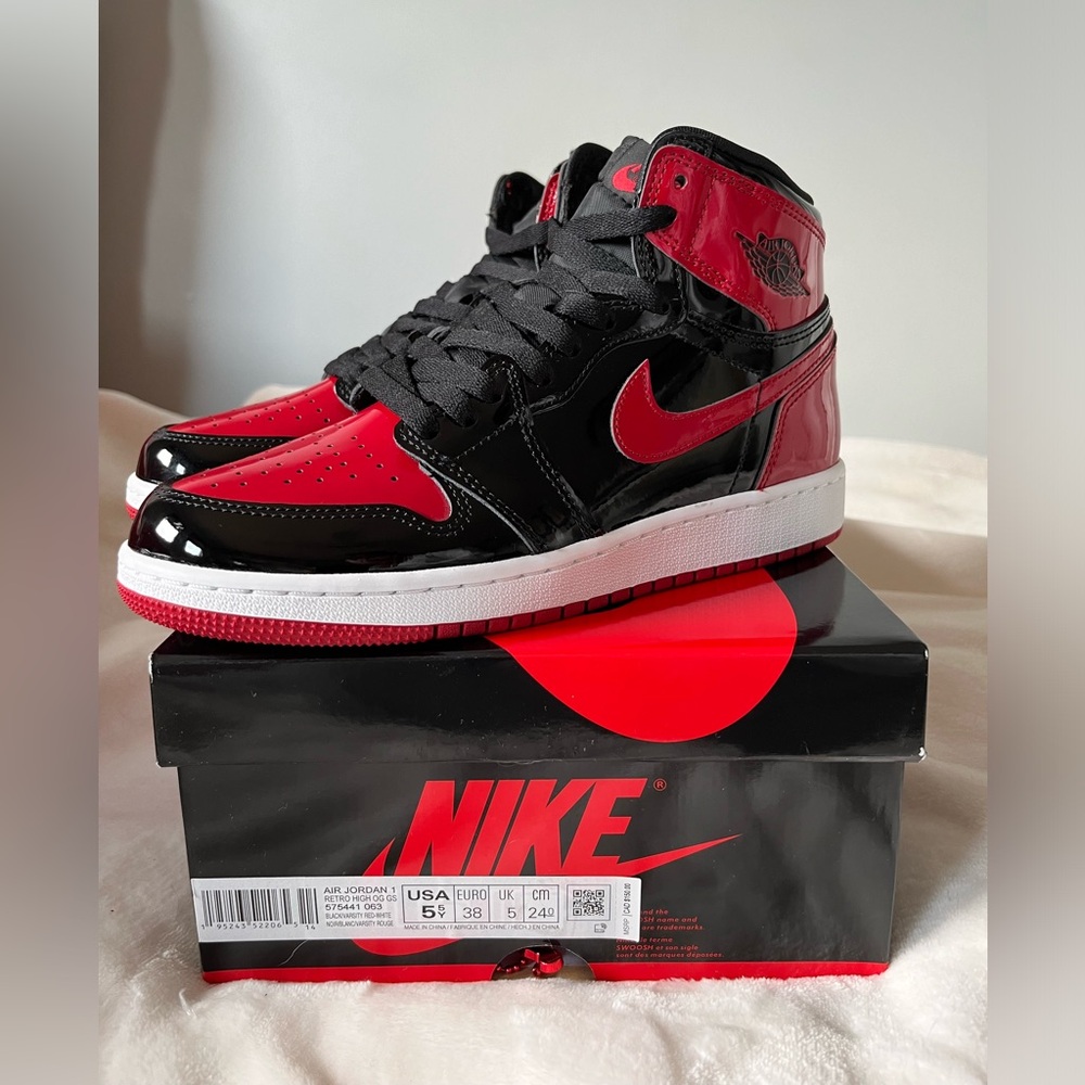 Jordan 1 Retro High OG Patent Bred (GS)
